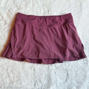 Lululemon Womens Maroon Athletic Sport Tennis Skort size 8